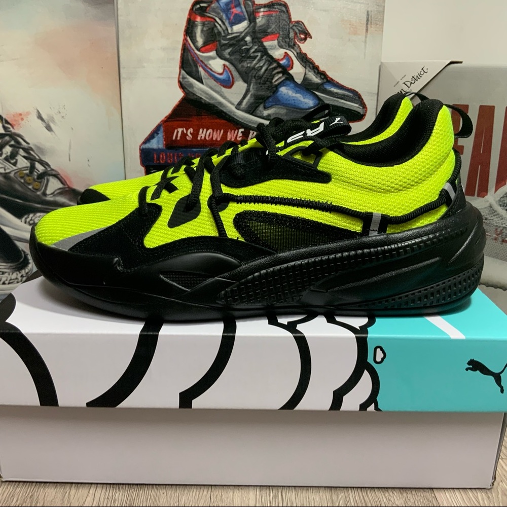 Puma RS-Dreamer J Cole Lime Green Basketball Shoes Size 8.5